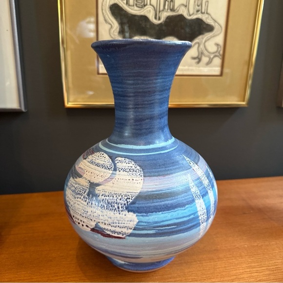 Vintage BENNETT B WELSH 1972 PACIFIC STONEWARE POTTERY DECANTER VASE Signed 9.5" - Picture 5 of 8